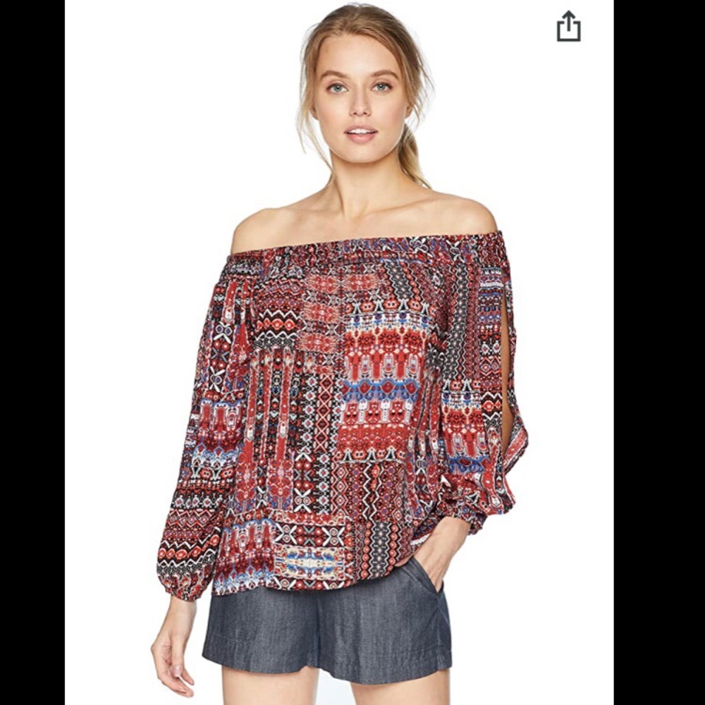 NWOT BCBG off the shoulder top